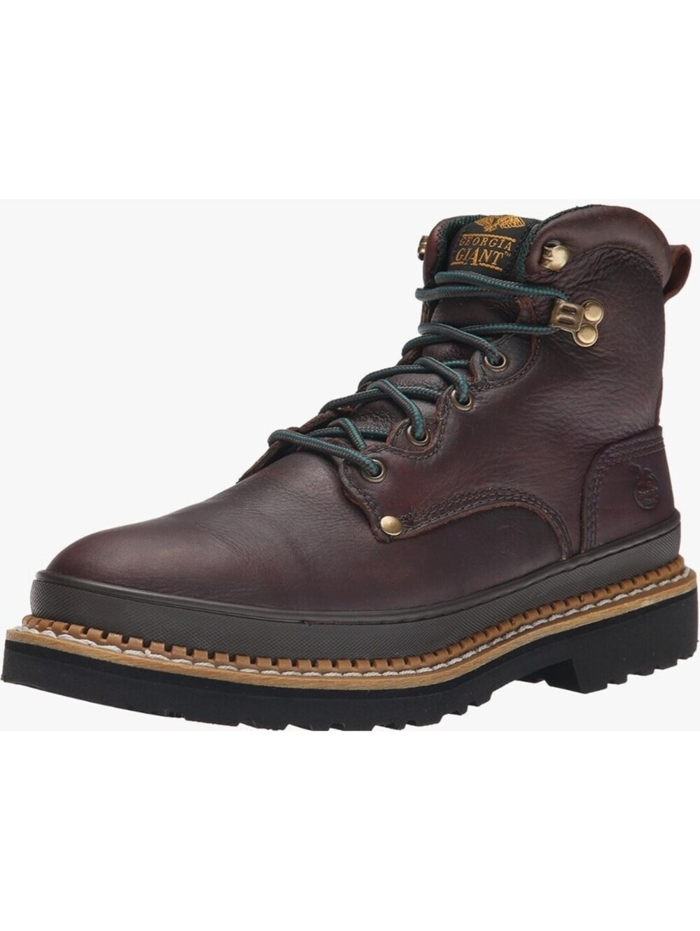 AUTHENTIC Georgia Boots G6374 Men’s Steel Toe Brown Leather Sz. 9M NEW